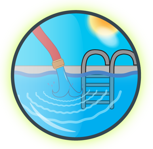 Pool Water Delivery Icon