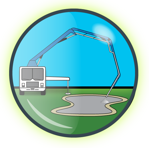 Concrete Pumping Icon